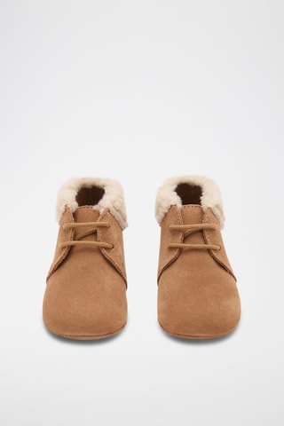 Bottes cuir fourrure - Beige