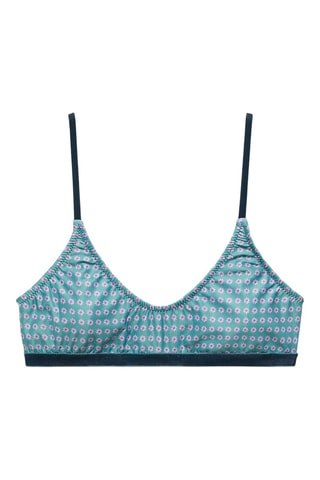 Soutien-gorge imprimé - Bleu
