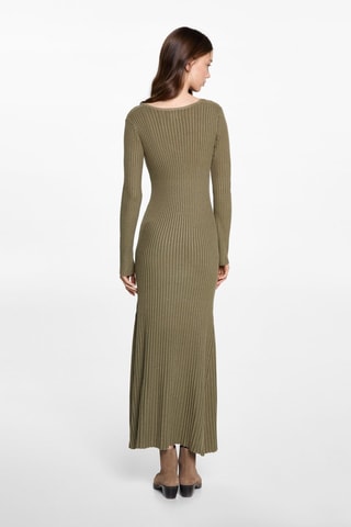 Robe longue évasée - Vert