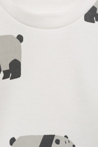 Sweat-shirt imprimé ours - Blanc