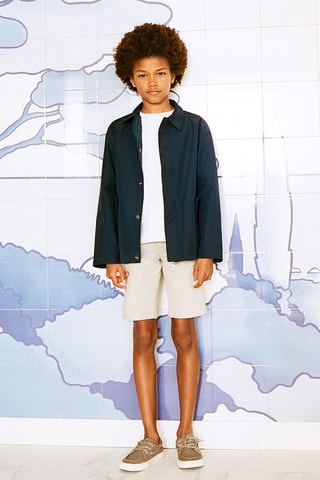 Bermuda style chino en coton - Gris