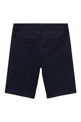 Bermuda style chino en coton - Bleu
