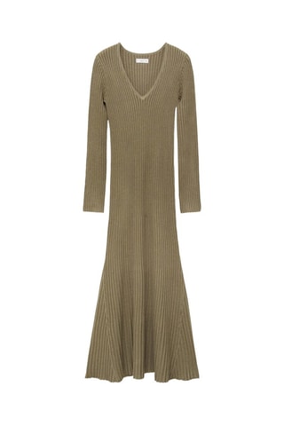 Robe longue évasée - Vert