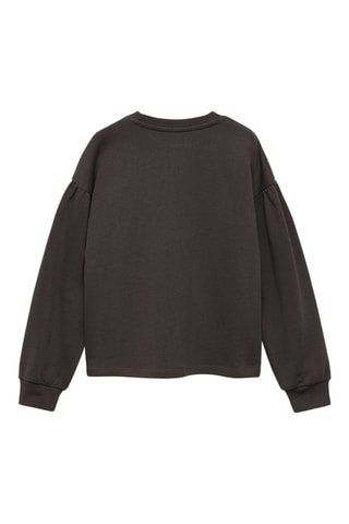Sweat-shirt détail crochet - Gris