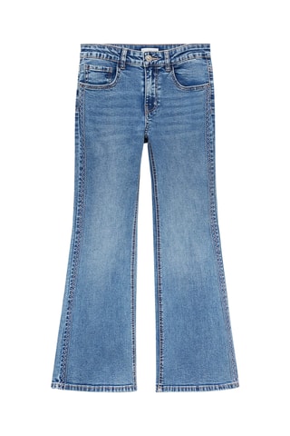 Jean détails brodés - Bleu