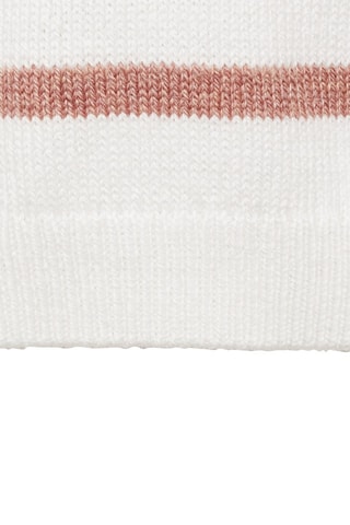 Pull-over en maille à rayures - Rose