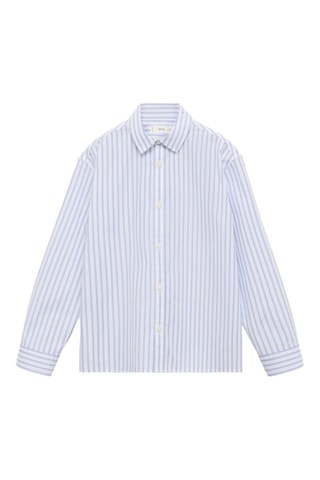 Chemise coton rayures - Blanc