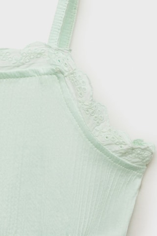 Top broderie suisse - Vert