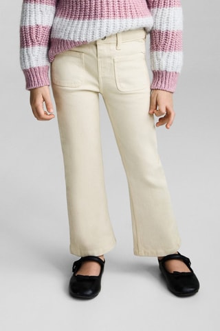 Jean flare poches - Blanc