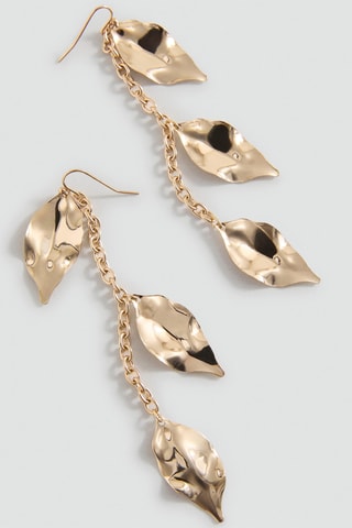 Boucles d'oreilles pendantes feuilles