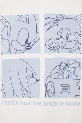 T-shirt Sonic en coton - Blanc