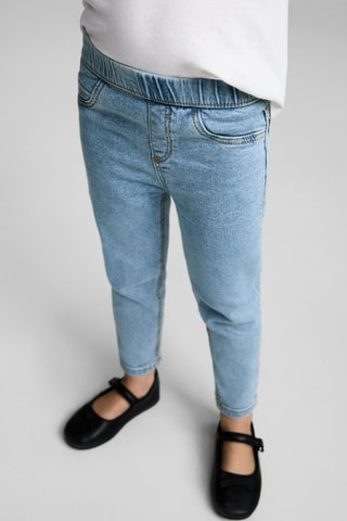 Jean taille élastique - Bleu