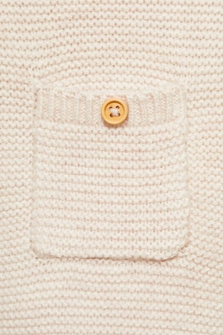 Pull-over maille poche - Beige