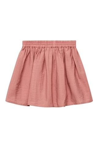 Jupe en lin taille élastique - Rose