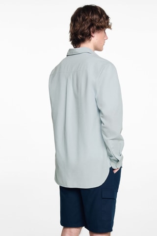 Chemise regular fit coton - Bleu