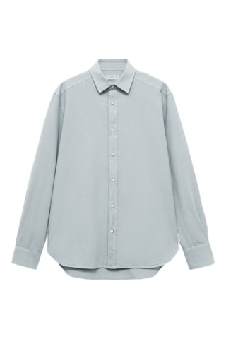 Chemise regular fit coton - Bleu