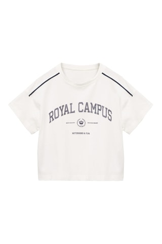 T-shirt imprimé manches courtes - Blanc