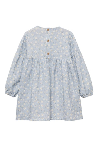 Robe à imprimé fleurs - Bleu