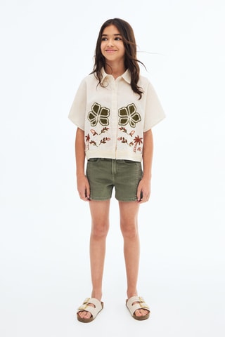 Short détail couture - Kaki