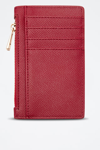 Porte-monnaie similicuir - Rouge