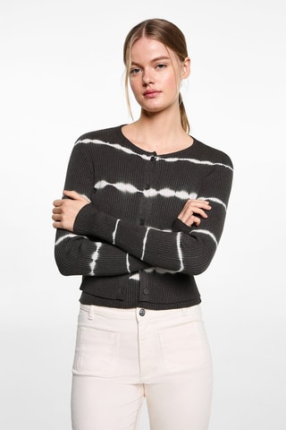 Cardigan maille fine - Anthracite