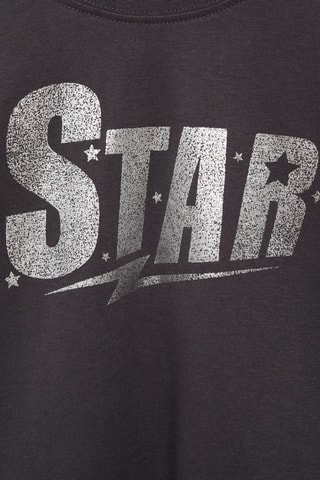 T-shirt détail imprimé - Gris