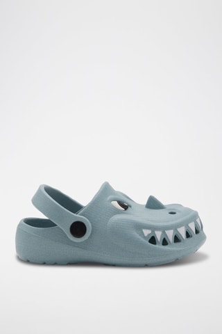 Tongs à motif dragon - Bleu