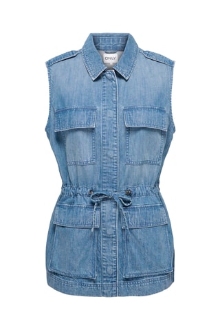 Gilet sans manches en jean - Bleu clair
