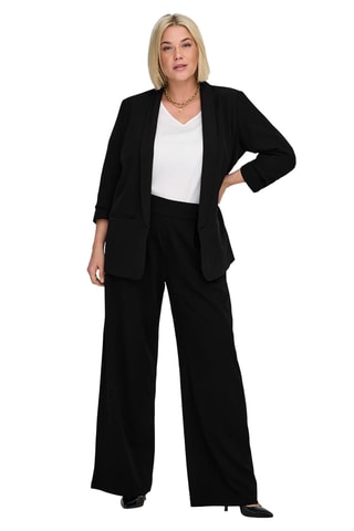 Pantalon regular taille haute - Noir