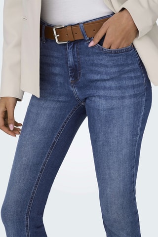Jean flare en coton biologique - Bleu foncé