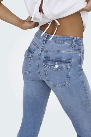 Jean flare en coton biologique - Bleu clair