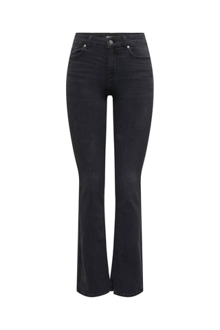 Jean flare en coton biologique - Anthracite