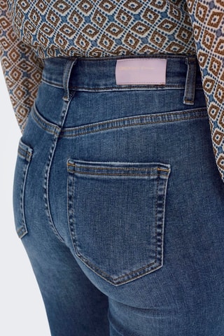 Jean flare en coton biologique - Bleu