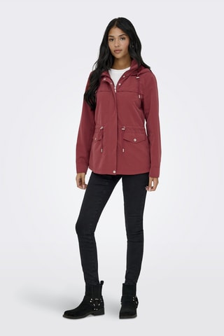 Parka à capuche - Rouge