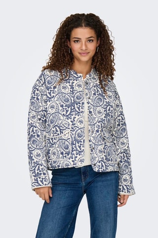 Veste - Blanc et bleu foncé