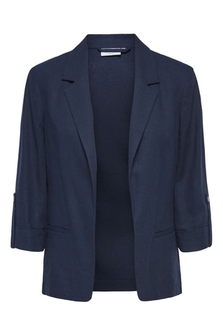 Veste en lin - Bleu marine