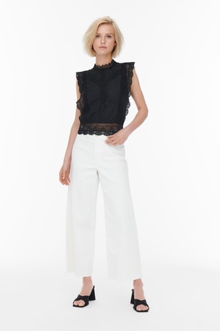 Top en dentelle Noir