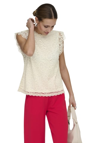 Top en dentelle - Ecru