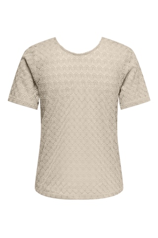 Top en dentelle - Beige