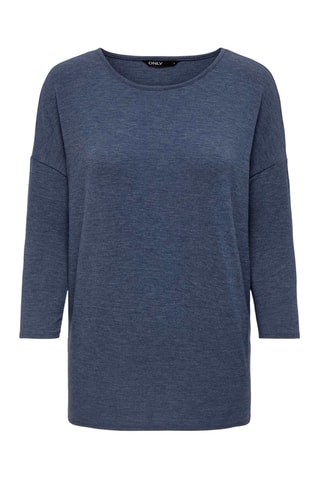 Top - Indigo chiné