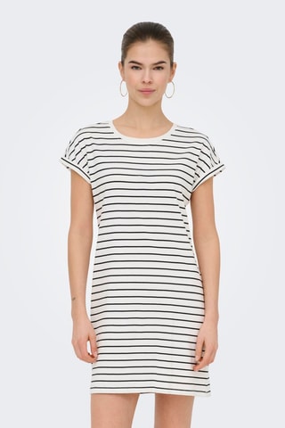 Robe t-shirt en coton biologique - Blanc