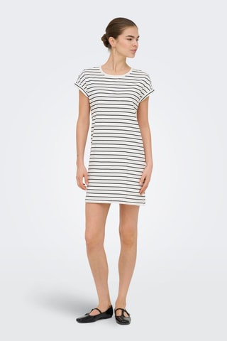 Robe t-shirt en coton biologique - Blanc