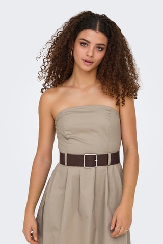Robe bustier - Marron