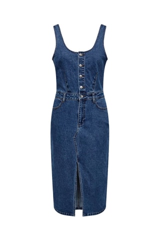 Robe droite en jean - Bleu