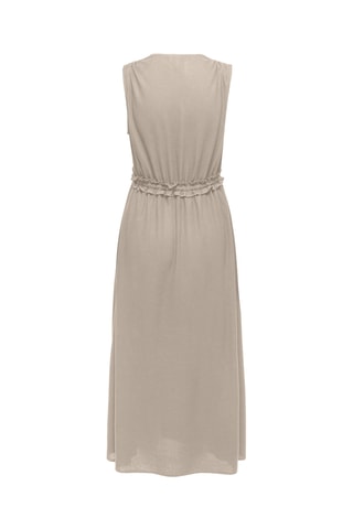 Robe longue en lin - Gris clair