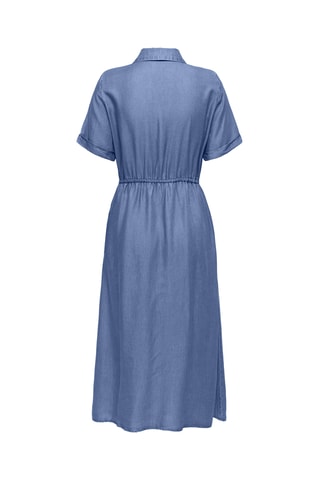 Robe chemise en jean - Bleu cobalt