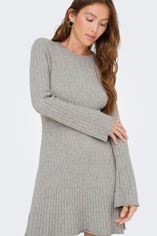 Robe midi - Gris chiné