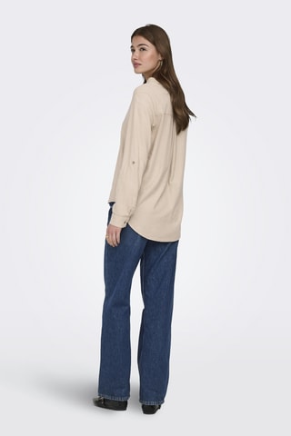 Chemisier loose en lin - Beige