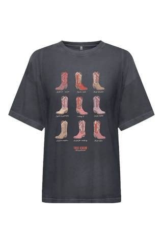 T-shirt regular en coton biologique - Noir