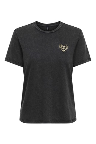 T-shirt loose en coton biologique - Noir